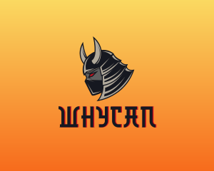  Demon Samurai Warrior Gaming logo design