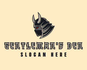  Demon Samurai Warrior Gaming logo design