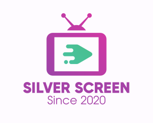 Media Television Screen logo design