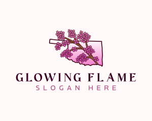 Oklahoma Floral Bloom Logo