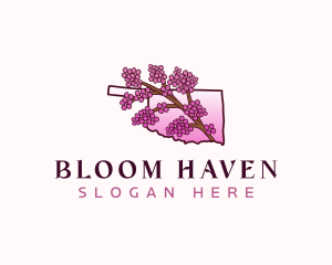 Oklahoma Floral Bloom logo design