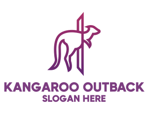 Australia - Modern Purple Kangaroo logo design