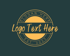 Seal - Circle Handwritten Company logo design