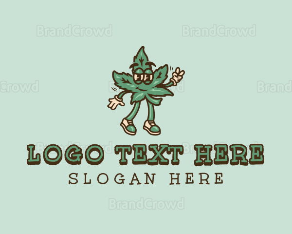 Organic Cannabis Weed Logo