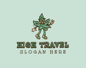 Organic Cannabis Weed Logo