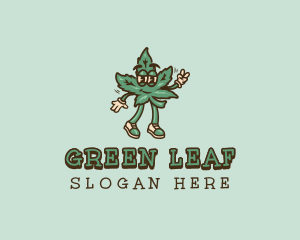 Organic Cannabis Weed logo design