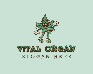 Organic Cannabis Weed logo design