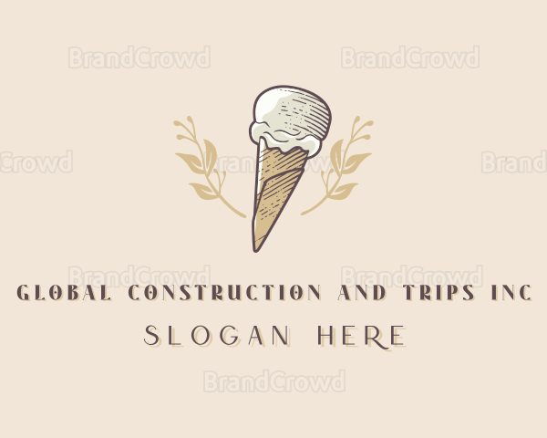 Ice Cream Gelato Dessert Logo