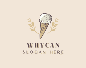 Ice Cream Gelato Dessert Logo