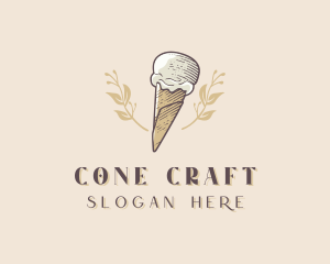 Cone - Ice Cream Gelato Dessert logo design