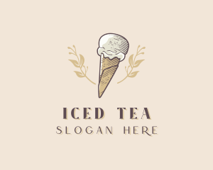 Ice Cream Gelato Dessert logo design