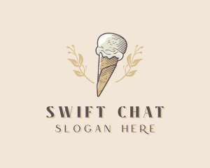 Snow Cone - Ice Cream Gelato Dessert logo design