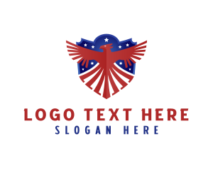 Usa - Eagle Shield America logo design