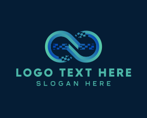 Loop - Pixel Infinity Business logo design