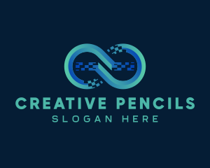 Pixel Infinity Business logo design