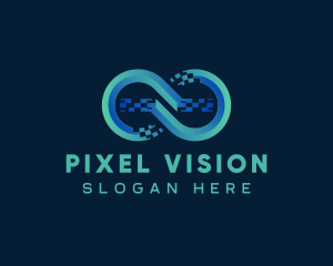 Pixel Infinity Business logo design