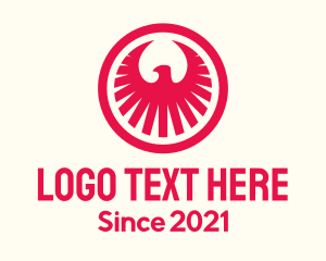 Phoenix - Red Corporate Phoenix logo design