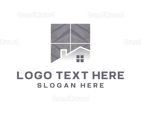 House Tiles Decoration Logo