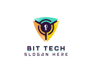 Cybersecurity Tech Software logo design