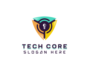 Cybersecurity Tech Software logo design