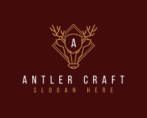 Reindeer Antler Crest logo design