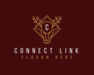 Reindeer Antler Crest logo design