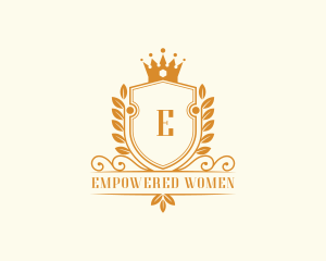 Wreath Crown Academy logo design