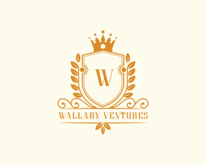 Wreath Crown Academy logo design