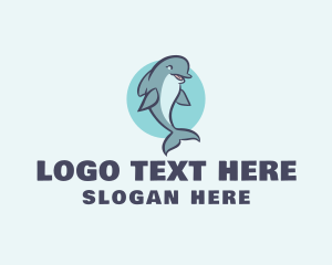 Dolphin - Aquatic Mammal Dolphin logo design