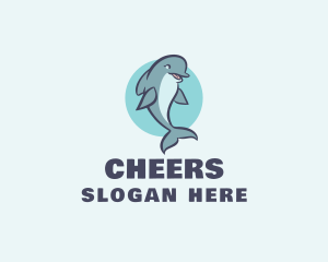 Aquatic Mammal Dolphin Logo