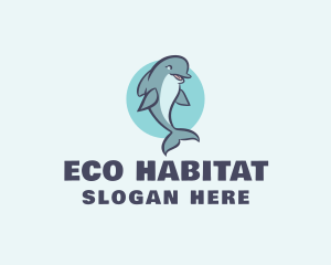 Biodiversity - Aquatic Mammal Dolphin logo design