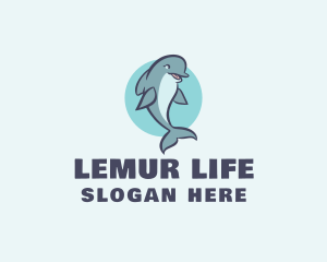 Aquatic Mammal Dolphin logo design