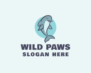 Aquatic Mammal Dolphin logo design