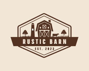 Barn - Pasture Cow Barn logo design