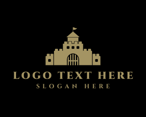 Medieval - Fortress Castle Structure logo design