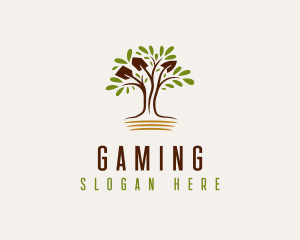 Garden Plant Shovel Logo