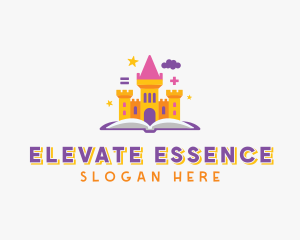 Child Welfare - Educational Castle Book logo design