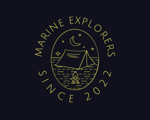 Mountain Camping Explorer logo design