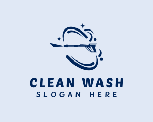 Washing - Pressure Wash Cleaner logo design