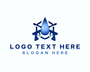 Hydro - Droplet Power Wash Cleaner logo design