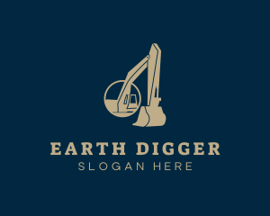 Digger - Digger Construction Machine logo design