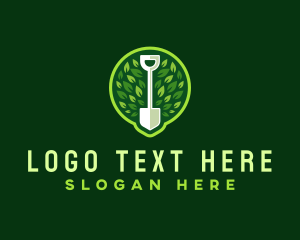 Shovel Garden Landscaping Logo