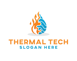 Thermal Cooling HVAC  logo design