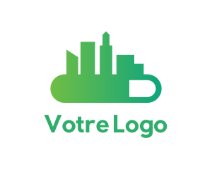Loading City Building logo design