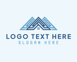 House - Roof Town House logo design