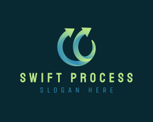 Processing - Logistic Business Arrow logo design