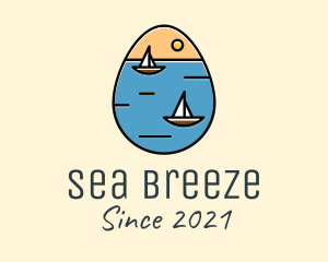 Sail Ship Egg logo design