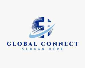 Global Cross Religion logo design