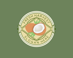 Fresh - Fresh Coconut Juice logo design
