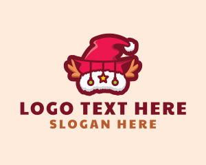 Holidays - Christmas Santa Hat logo design